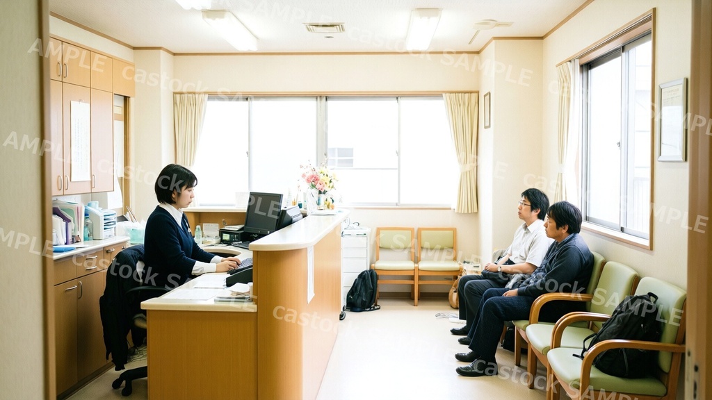 【AI写真素材】歯科医院のシーン素材 26枚セット|院内・診療風景・架空の人物|商用OK|castock
