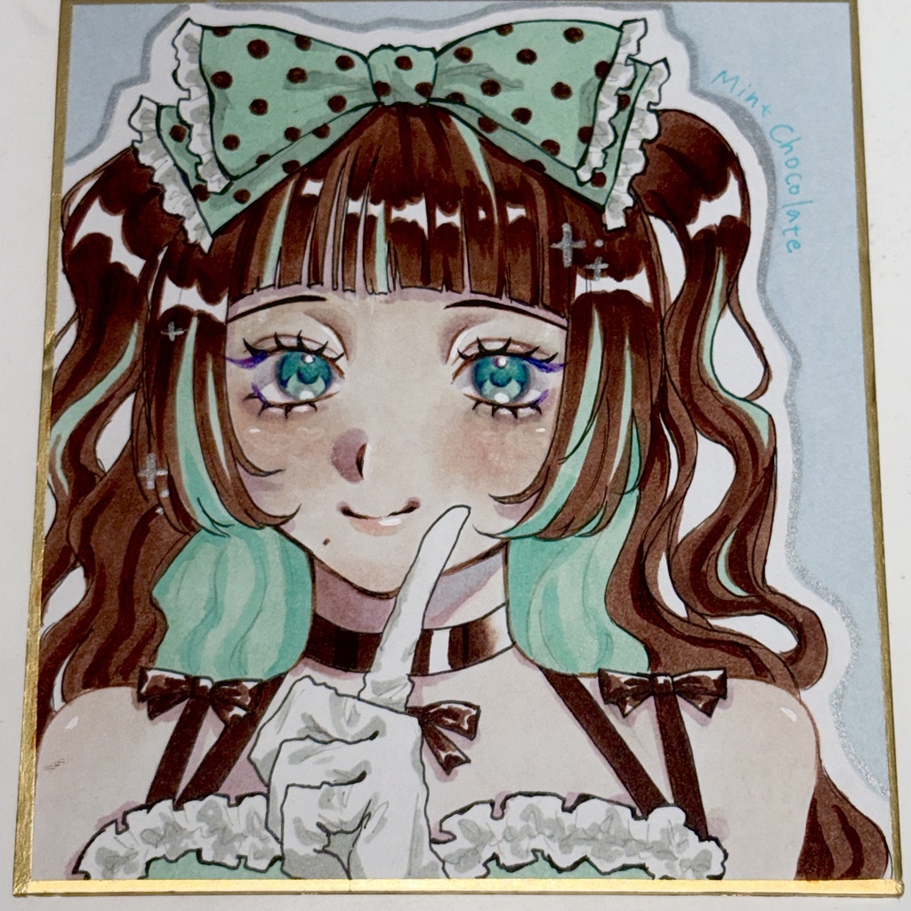 オリジナルイラスト 色紙