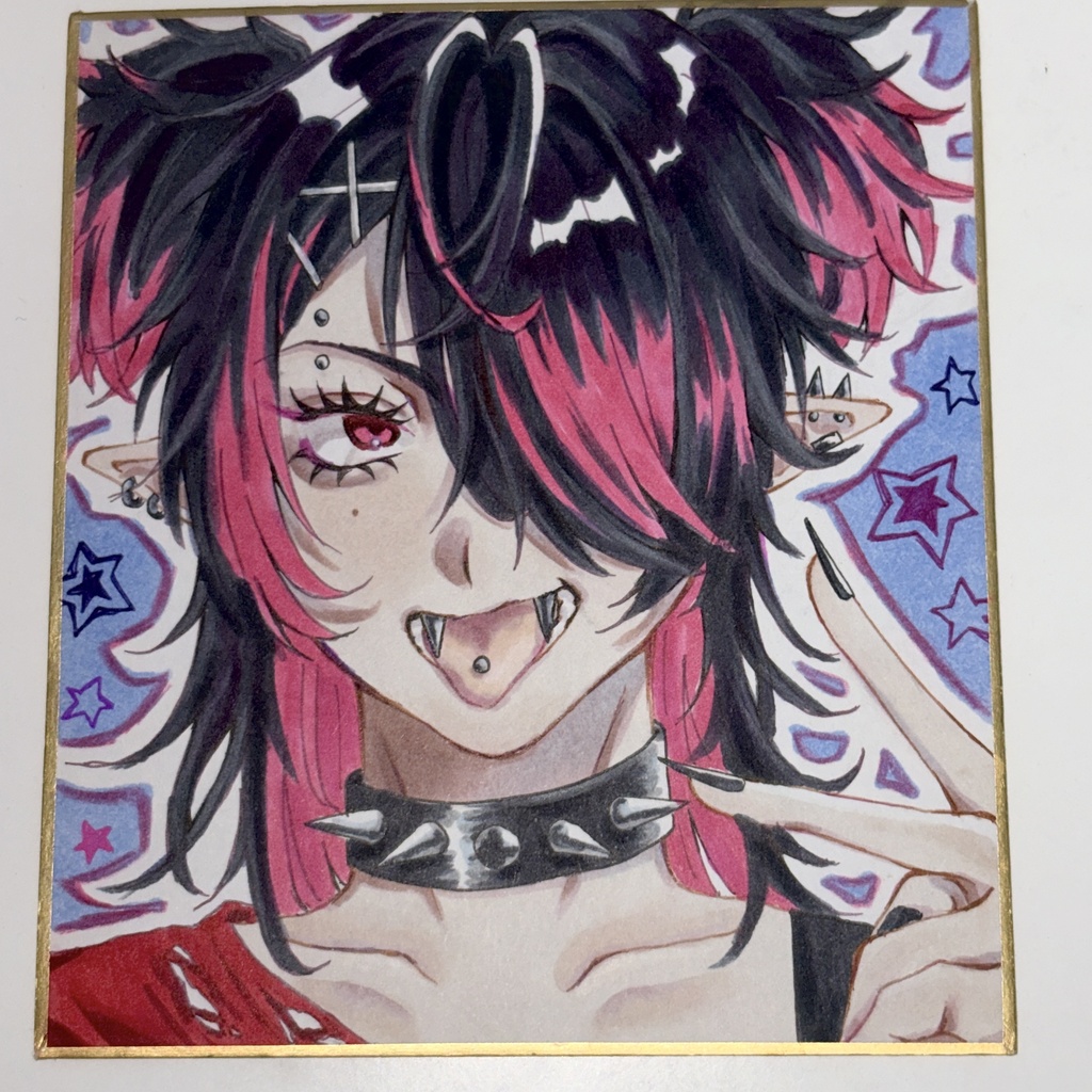 オリジナルイラスト 色紙
