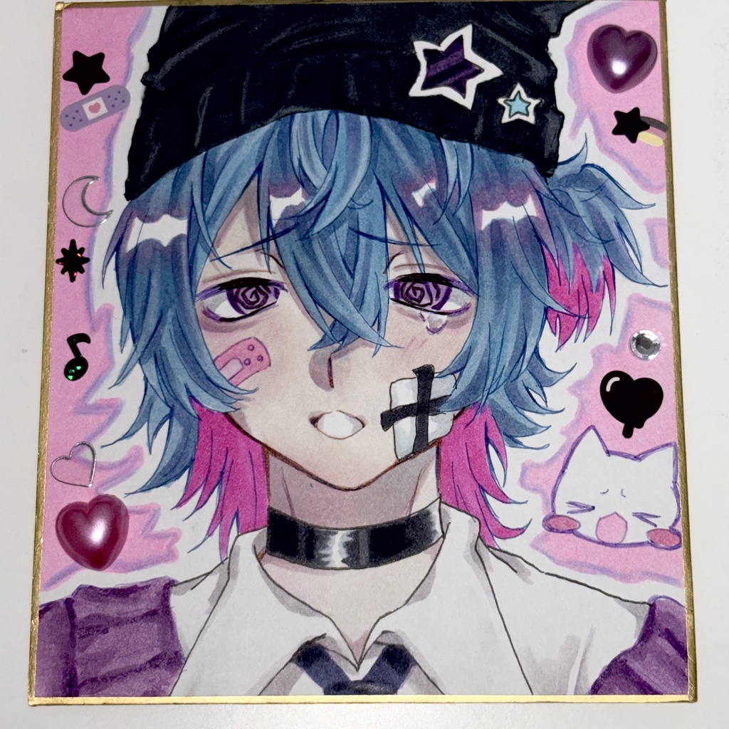 オリジナルイラスト 色紙