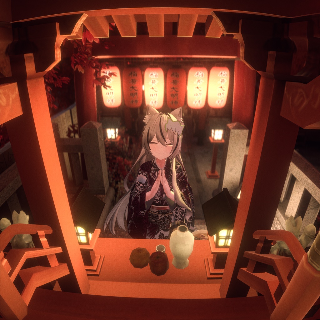 【XAvatar版無料】オリジナル3Dモデル「ウルフちゃん」#Wolfchan3D