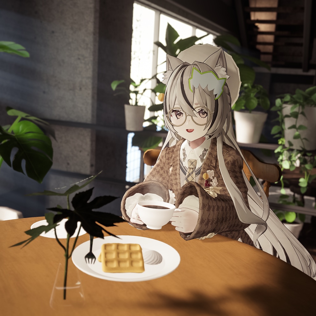 【XAvatar版無料】オリジナル3Dモデル「ウルフちゃん」#Wolfchan3D