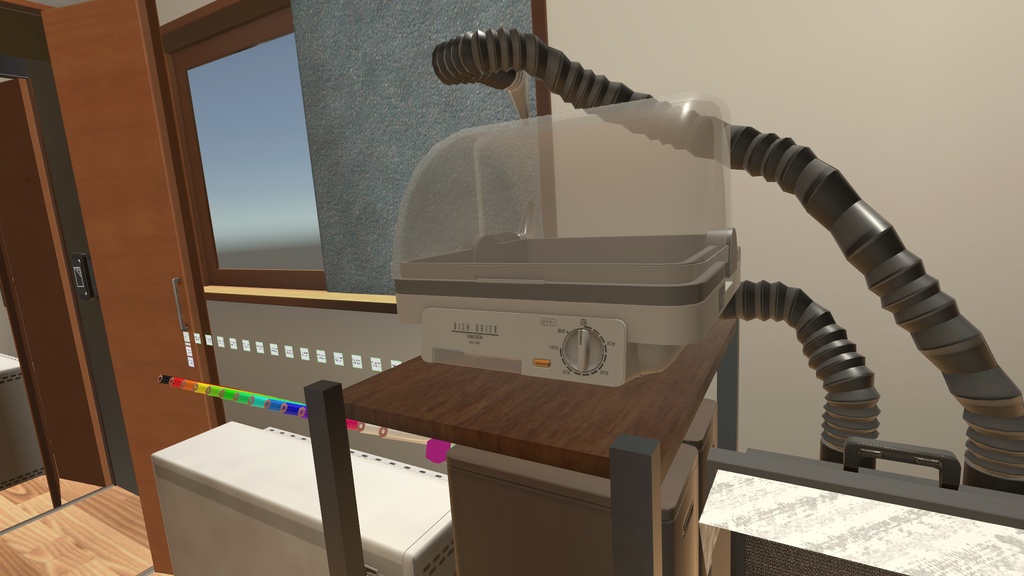 【VRC想定】DISH DRIER【3Dモデル】