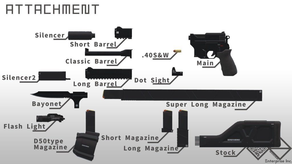 自動式速射拳銃「De112」