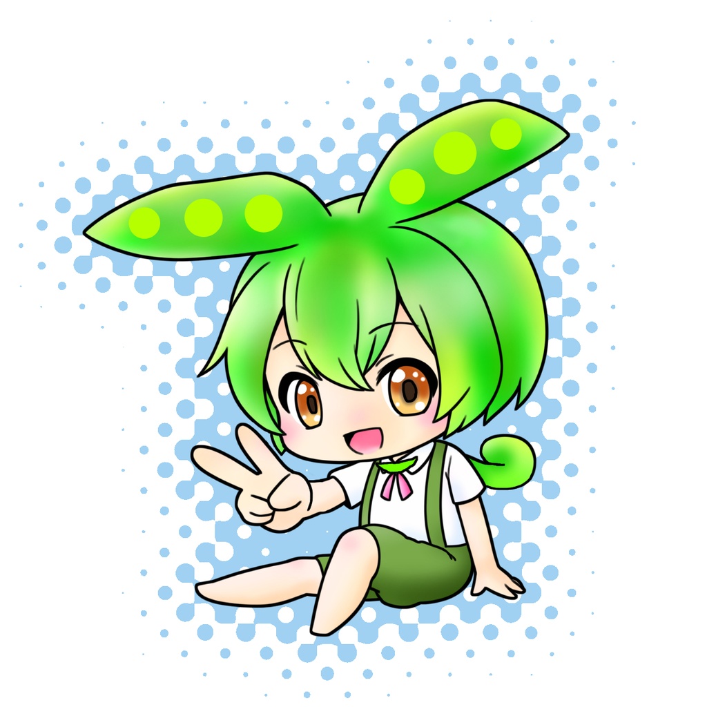 ずんだもん NFCタグ付ミニキーホルダー