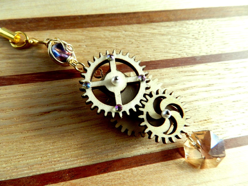 廻る歯車★輪転のクリスタルストラップ(全5色)