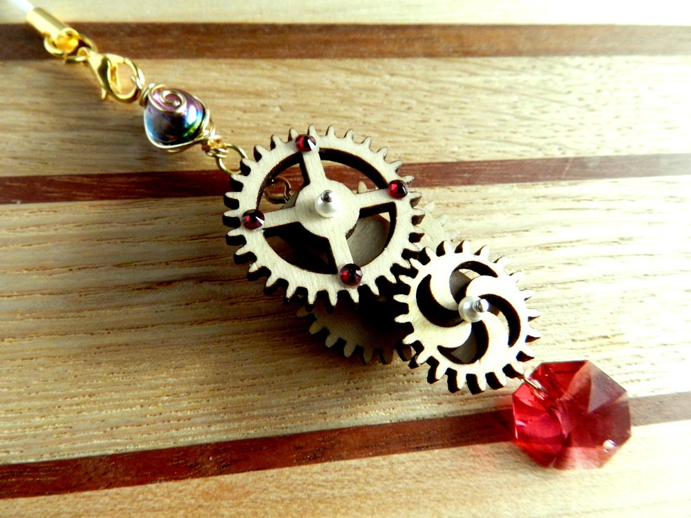 廻る歯車★輪転のクリスタルストラップ(全5色)