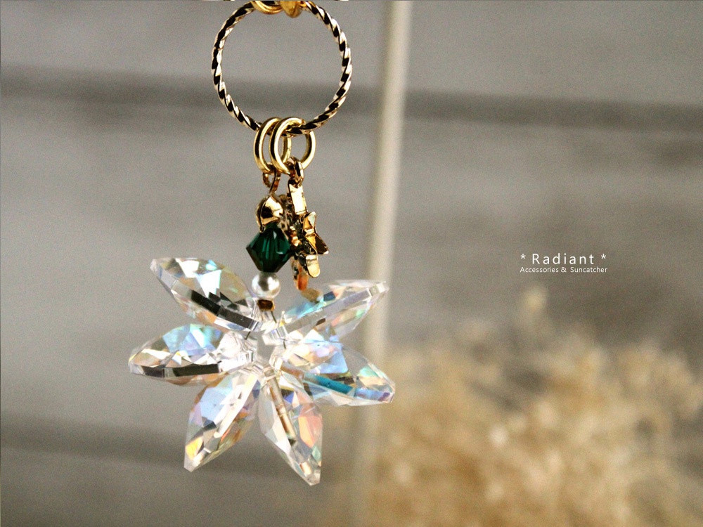 ~氷華~スワロフスキー・クリスタルのバッグチャーム☆全5色