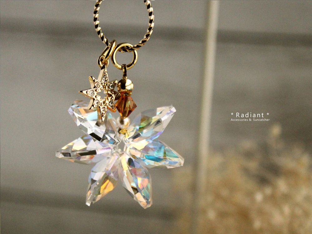 ~氷華~スワロフスキー・クリスタルのバッグチャーム☆全5色