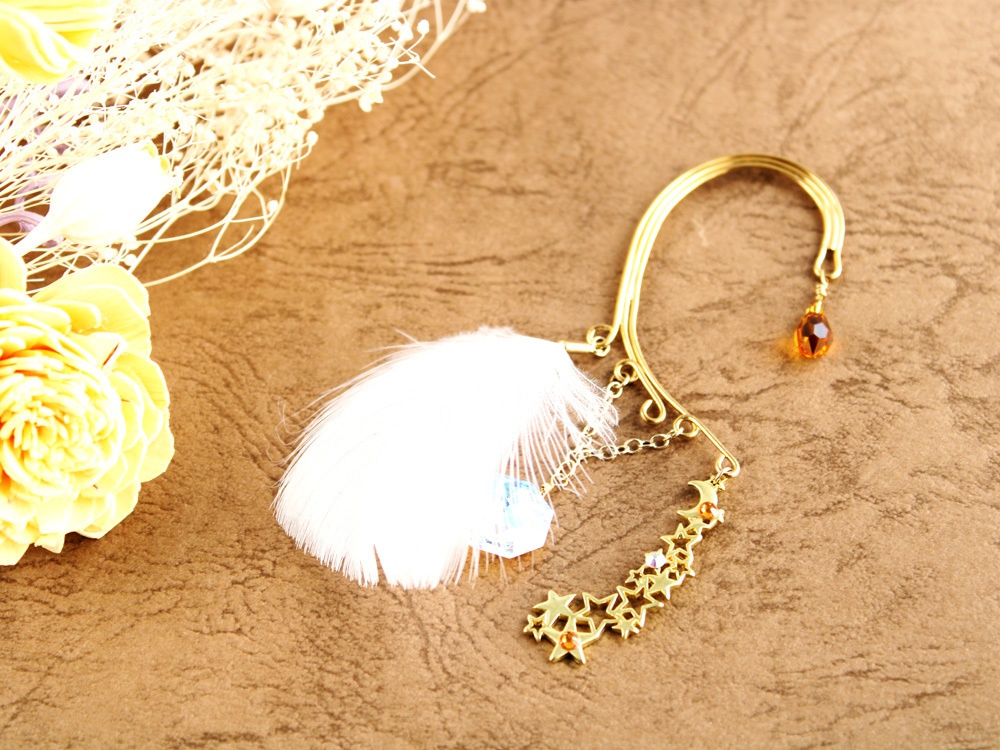 星羽のイヤーフック(全6色)