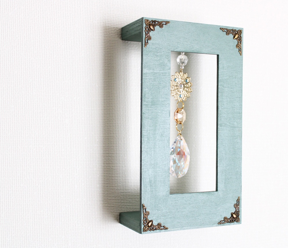 壁掛け&置き型サンキャッチャー~虹舞~しずく型(高級クリスタル使用)