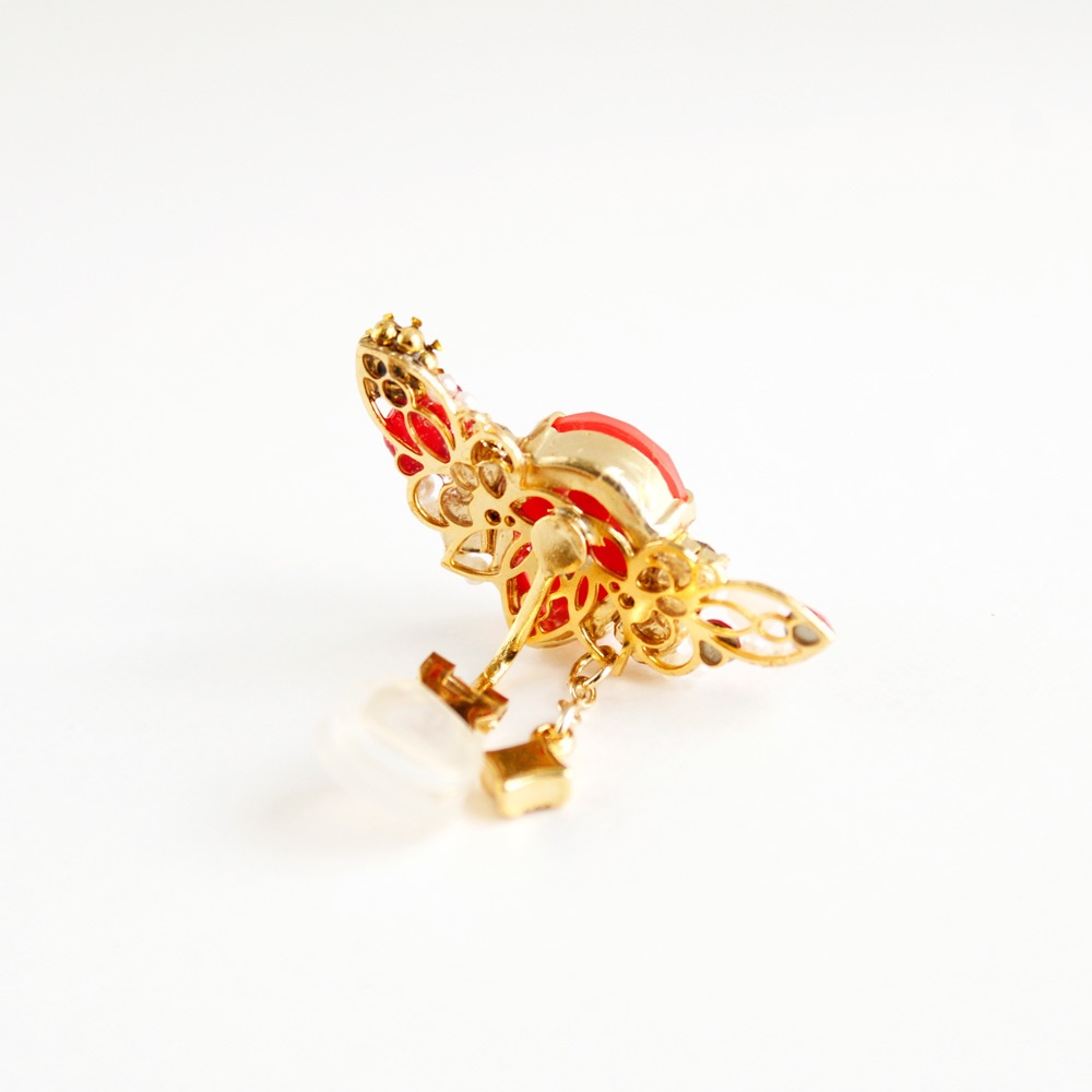 果実のイヤーカフ(全5色)☆Swarovski crystal使用