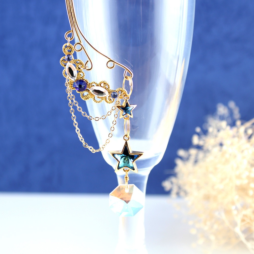 【2点セット】流星イヤーフック&星空イヤーカフ 2点セット(金 or 銀)