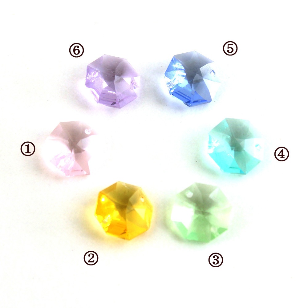 車用にもペンダントにも ~弧線のサンキャッチャー~ Swarovski crystal使用【全6色】