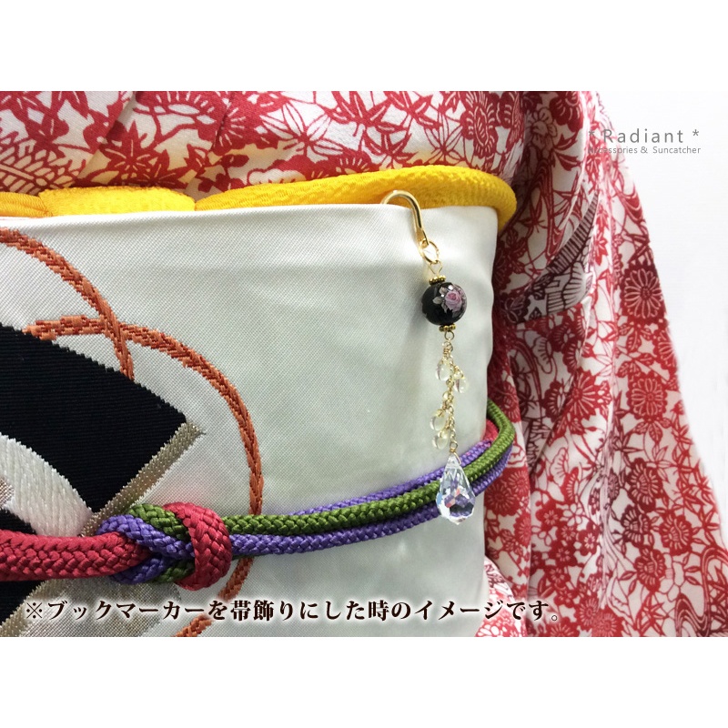 希少パーツ★ 雪の雫ブックマーカー(金or銀)スワロフスキー・クリスタル使用