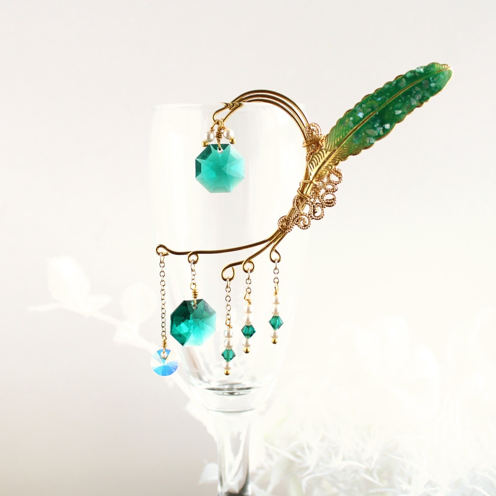 慶羽のイヤーフック ~全4色~ ★ 再販なし1点もの