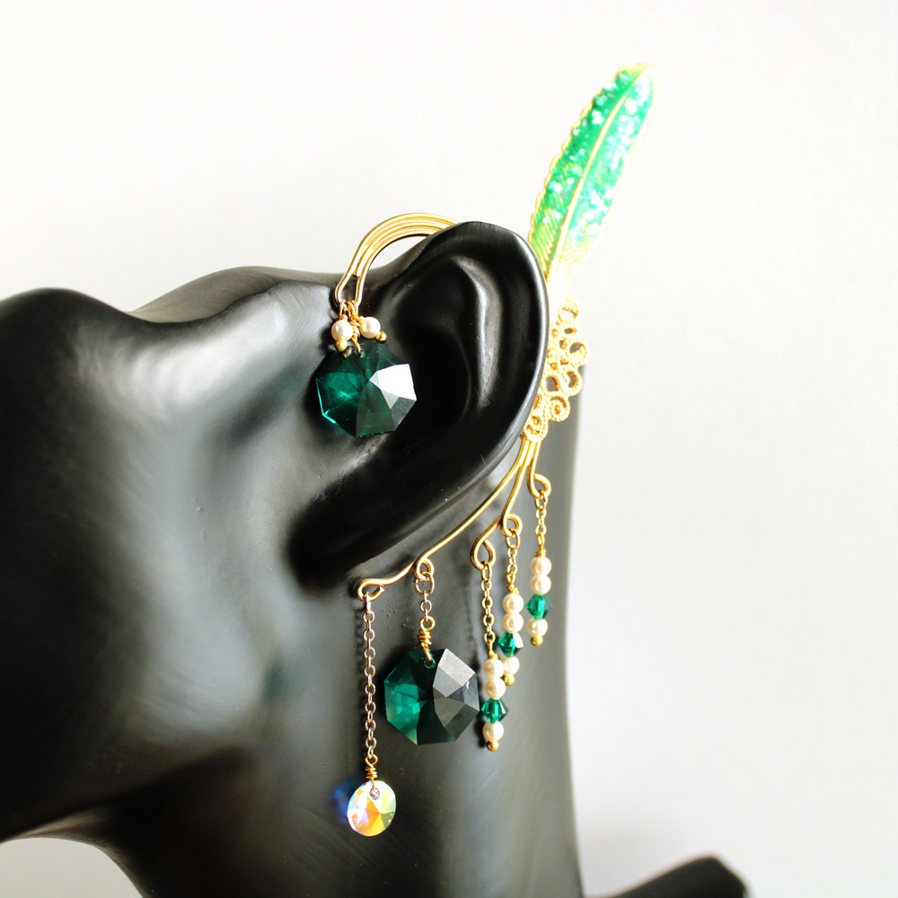 慶羽のイヤーフック ~全4色~ ★ 再販なし1点もの