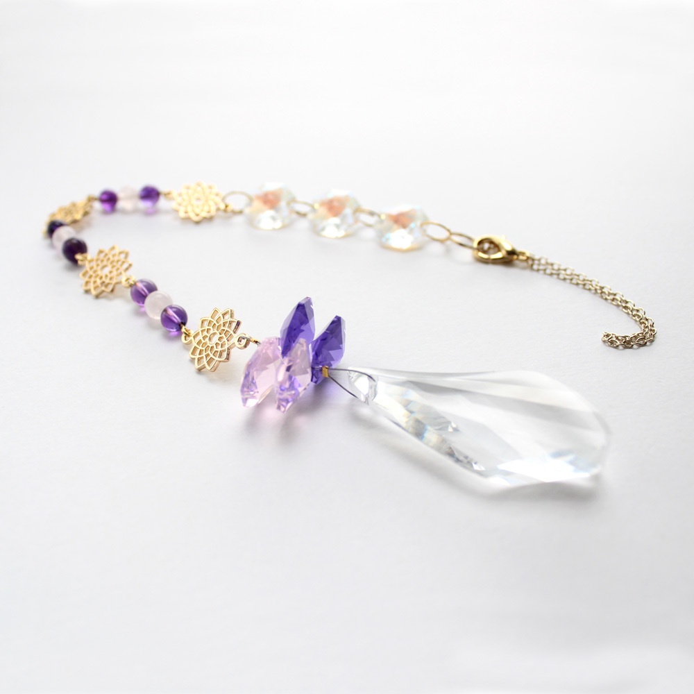 【希少一点もの】天使のサンキャッチャー~ Just Be Yourself ~<Swarovski Crystal使用>