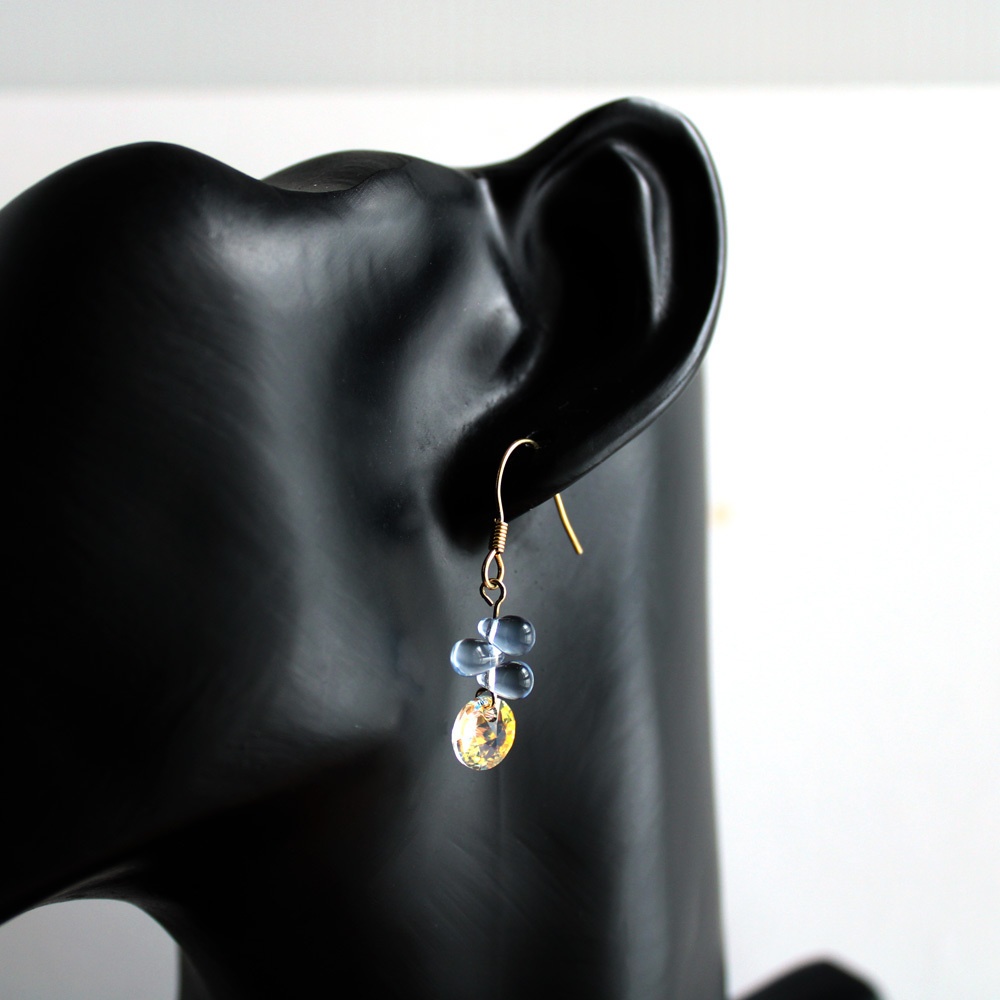 【希少】星の雫ピアス(全7色)☆Swarovski Crystal使用