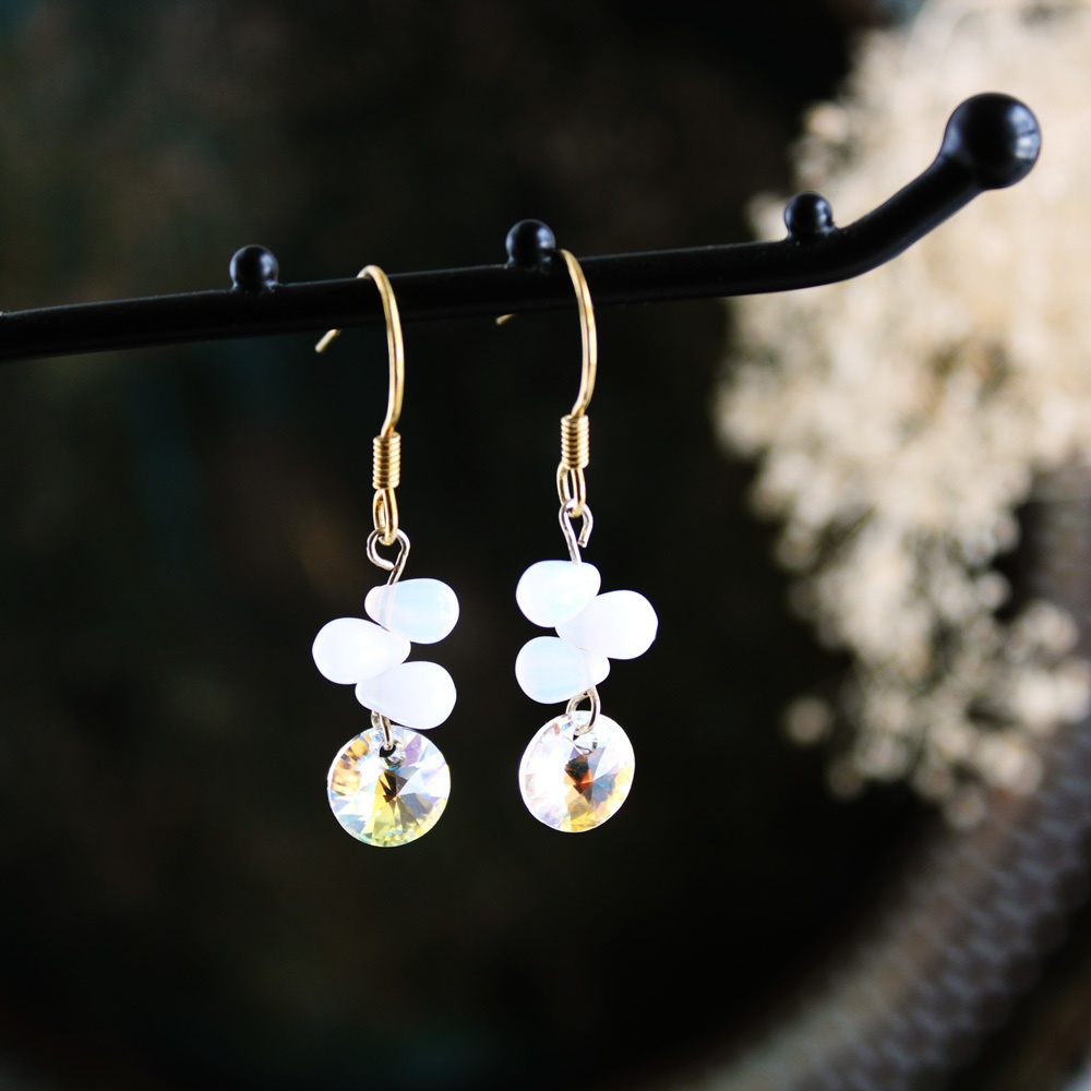 【希少】星の雫ピアス(全7色)☆Swarovski Crystal使用