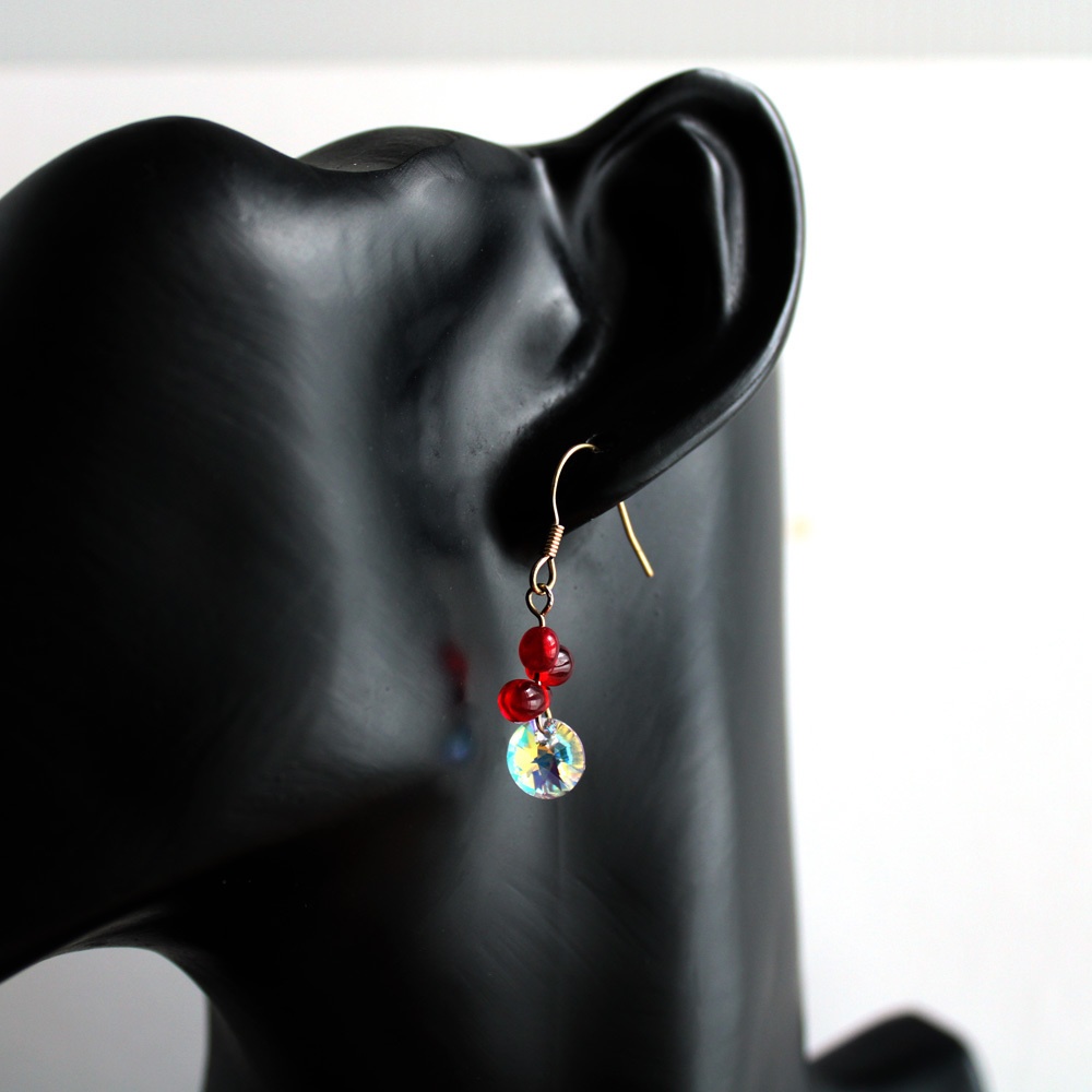 【希少】星の雫ピアス(全7色)☆Swarovski Crystal使用