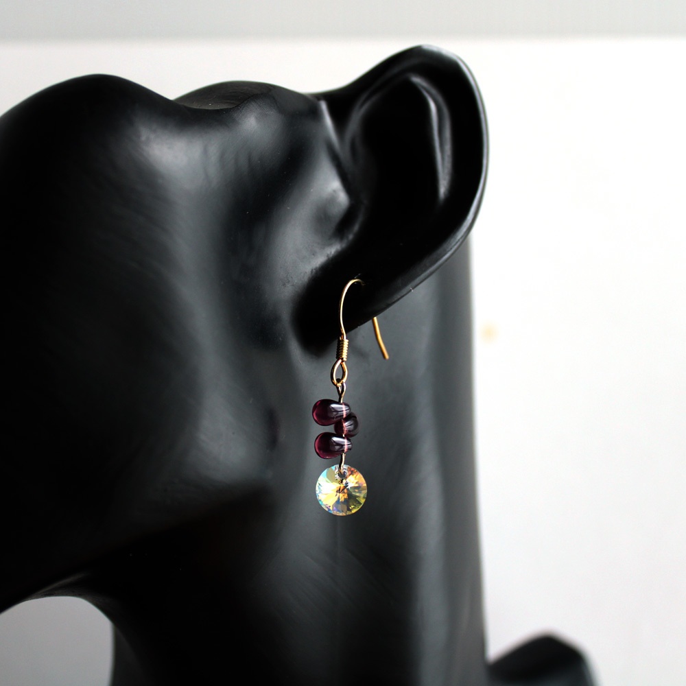 【希少】星の雫ピアス(全7色)☆Swarovski Crystal使用