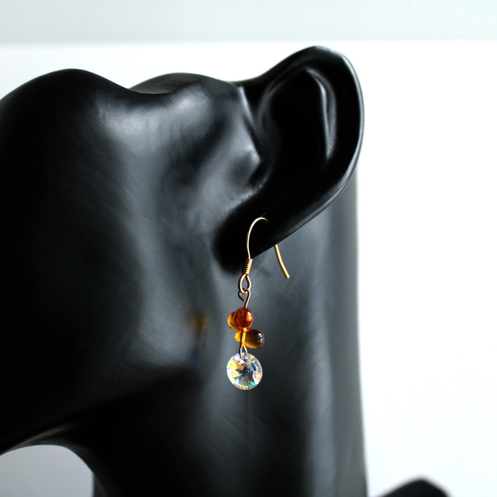 【希少】星の雫ピアス(全7色)☆Swarovski Crystal使用