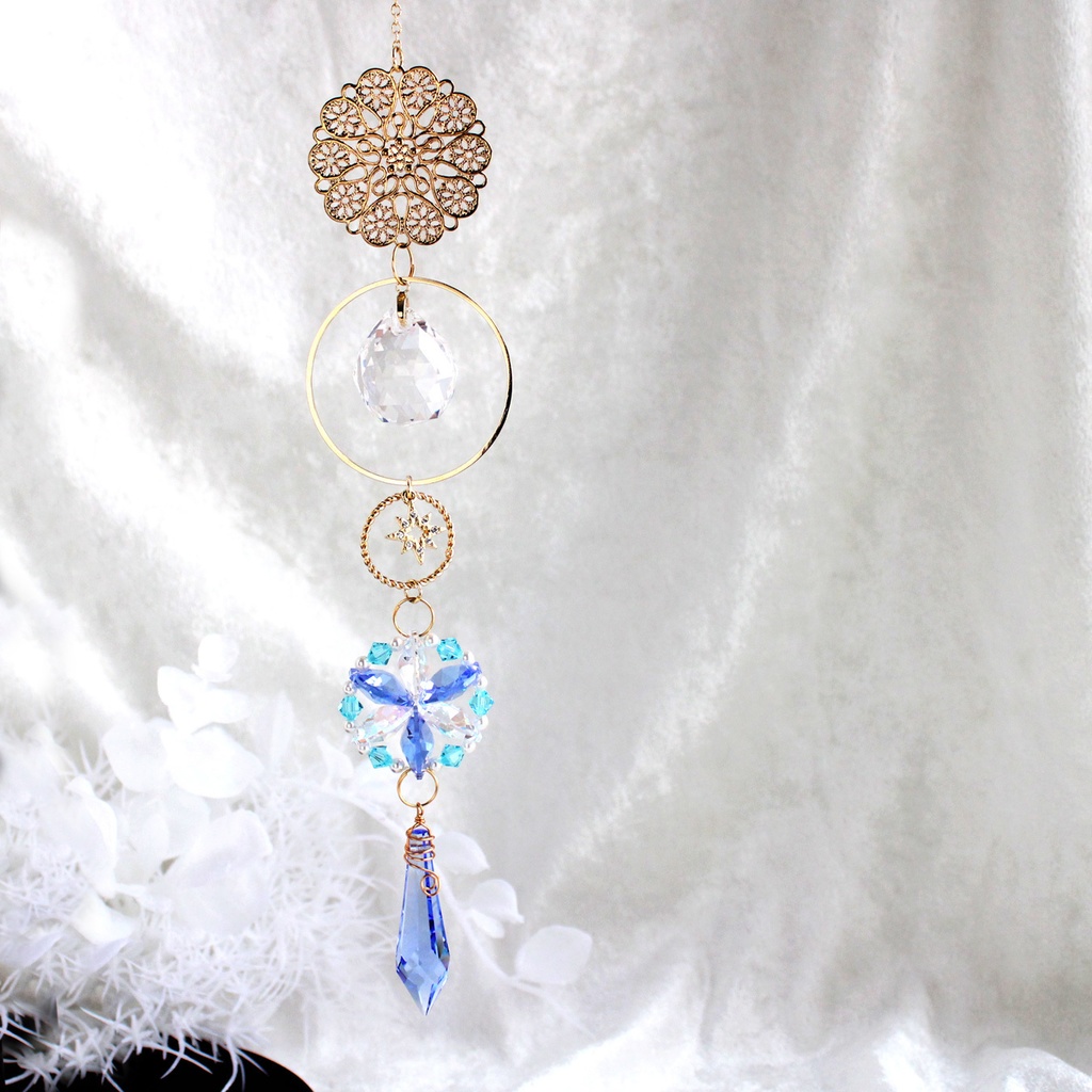 Swarovski Crystal使用★星華のサンキャッチャー(全3色)