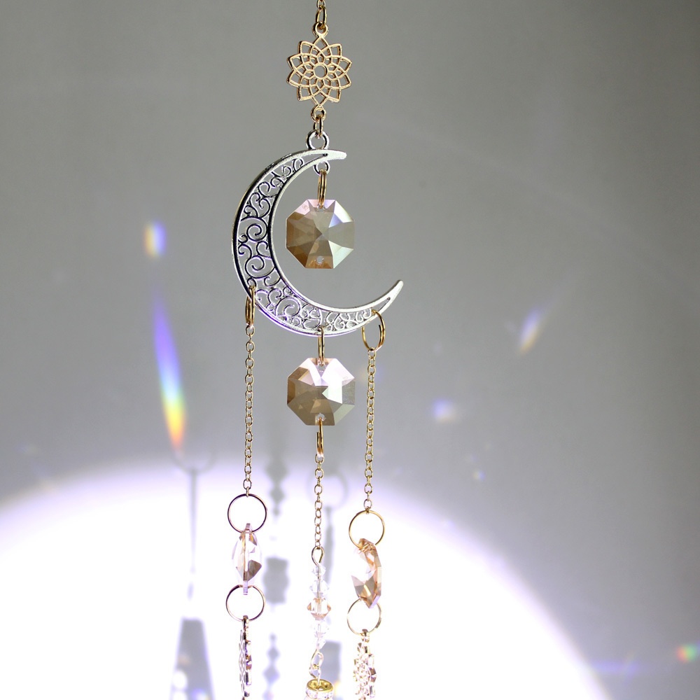 残り1点★ Lotus ~ 祈りのサンキャッチャー ☆ 受注制作 Swarovski Crystal使用