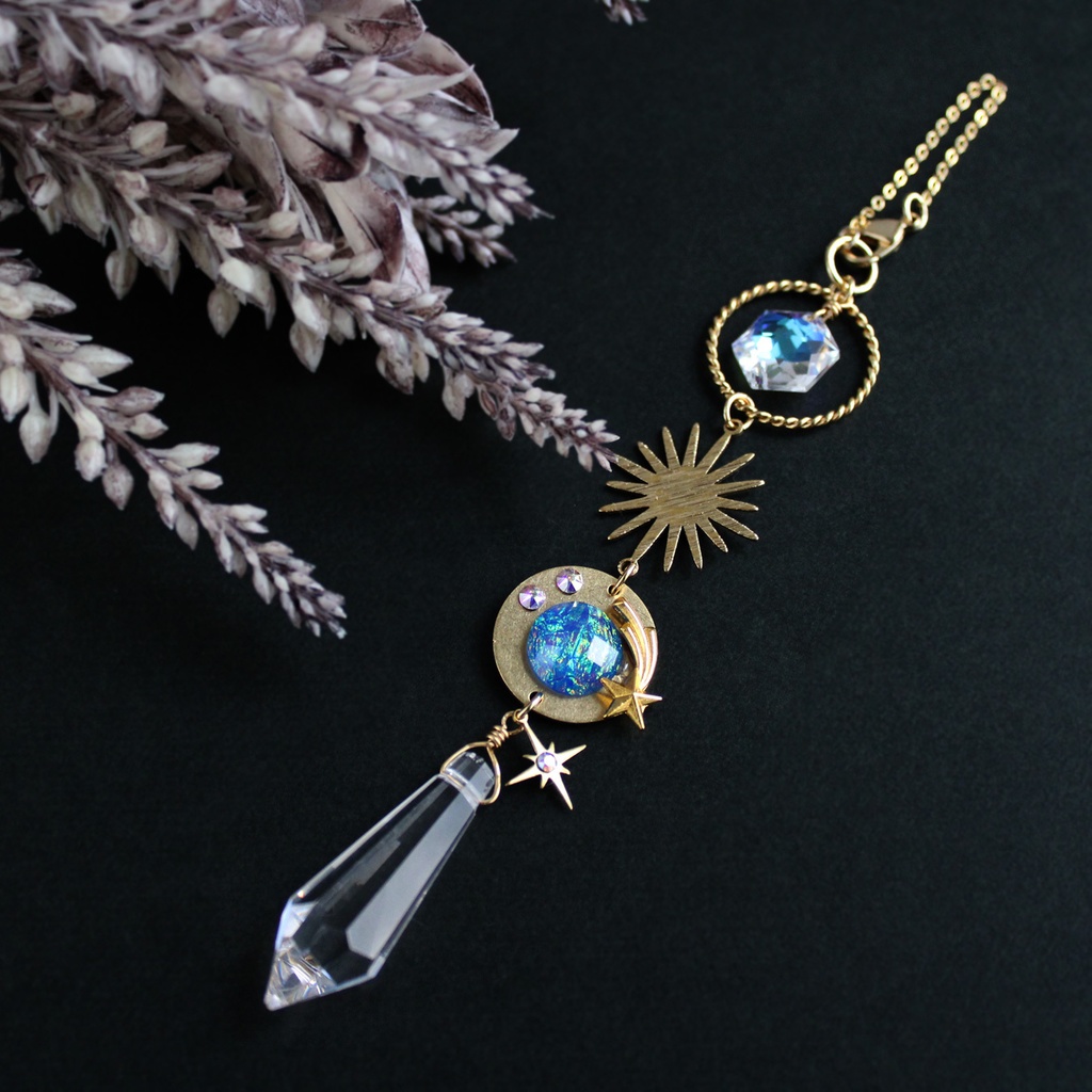 2way★星読みのバッグチャーム 【高級クリスタル使用】(受注制作)