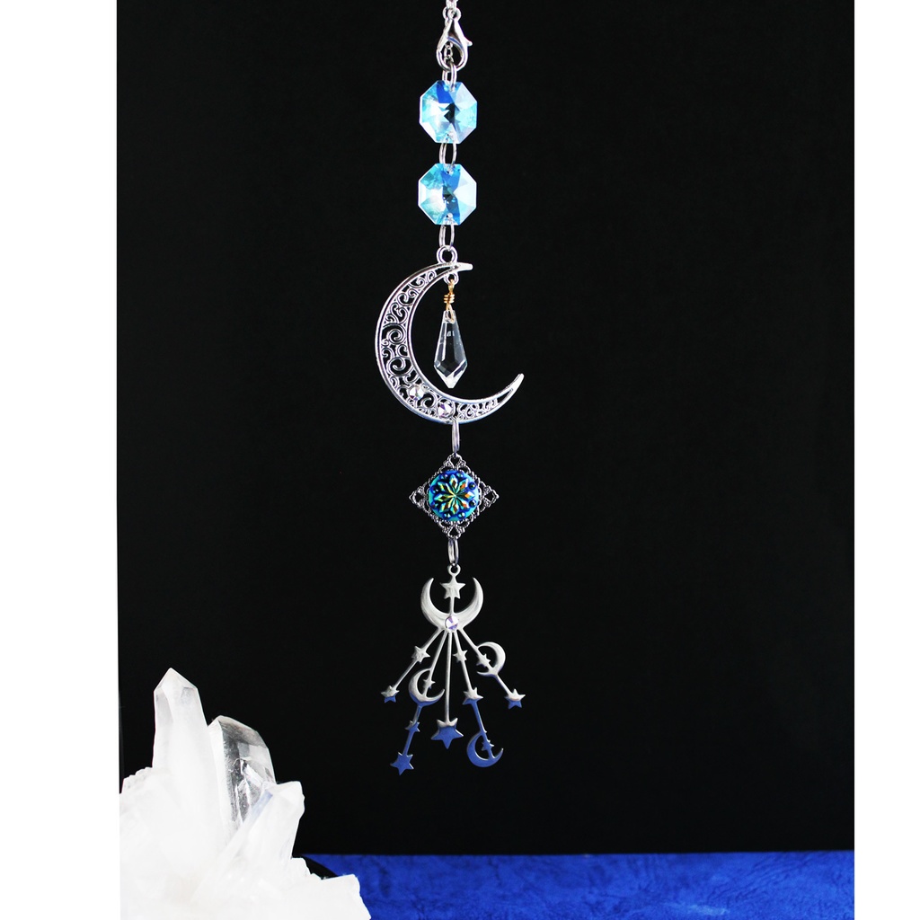 繊月の護符~ミニサンキャッチャー【スワロフスキー・クリスタル使用】