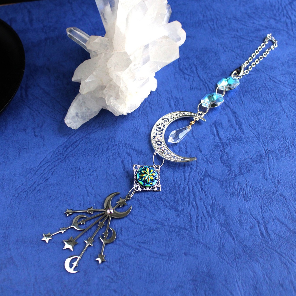 繊月の護符~ミニサンキャッチャー【スワロフスキー・クリスタル使用】