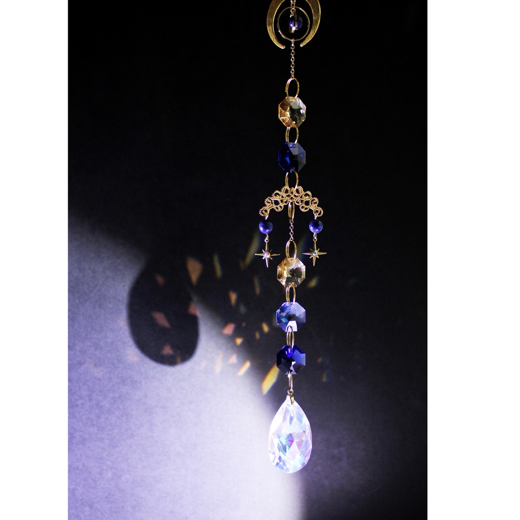 〜惑星のサンキャッチャー ⭐︎9月誕生石ラピスラズリ【スワロフスキー・クリスタル使用】