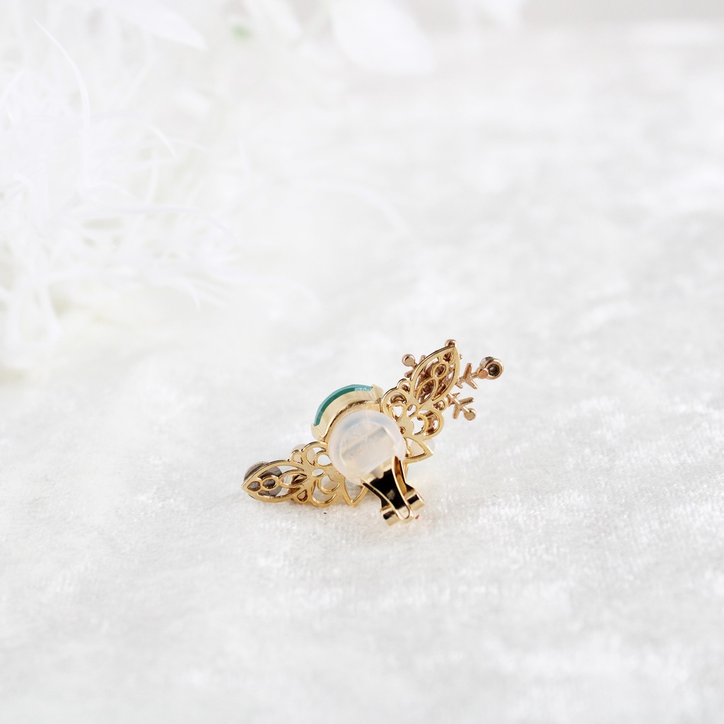 瑞雪のイヤーカフ(全2色)☆高品質クリスタル使用