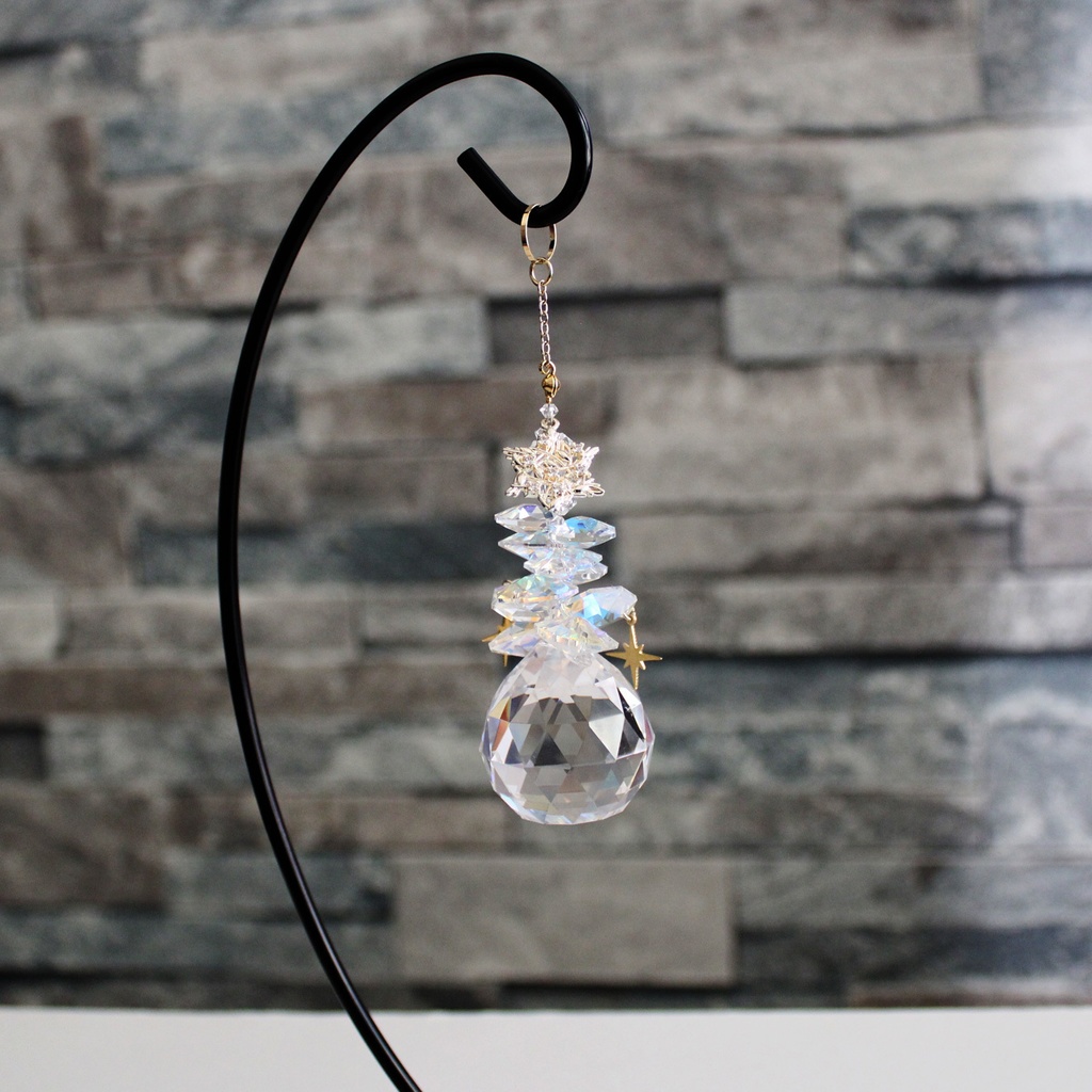 2way☆モミの木のサンキャッチャーVer.6【高級クリスタル使用】