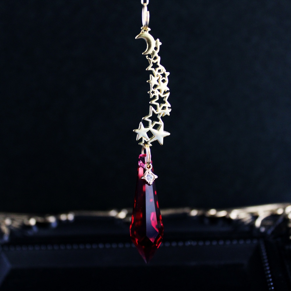 再販なし☆流星雨のペンデュラム☆全5色<高級クリスタル使用>