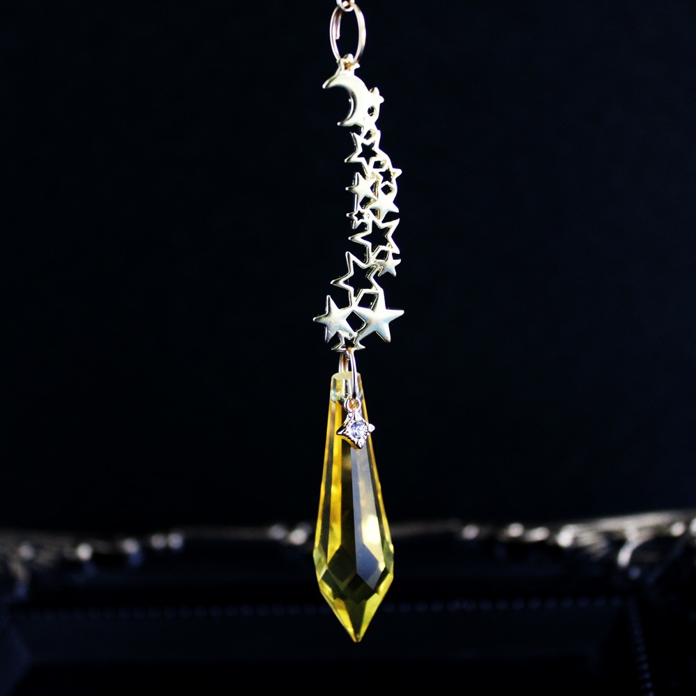再販なし☆流星雨のペンデュラム☆全5色<高級クリスタル使用>