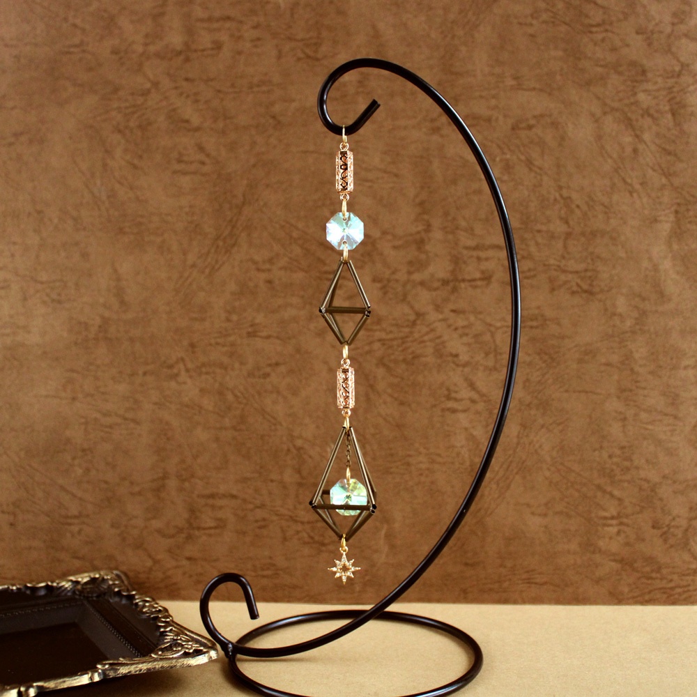 晶煌~ヒンメリの金古美サンキャッチャー(高級クリスタル使用)