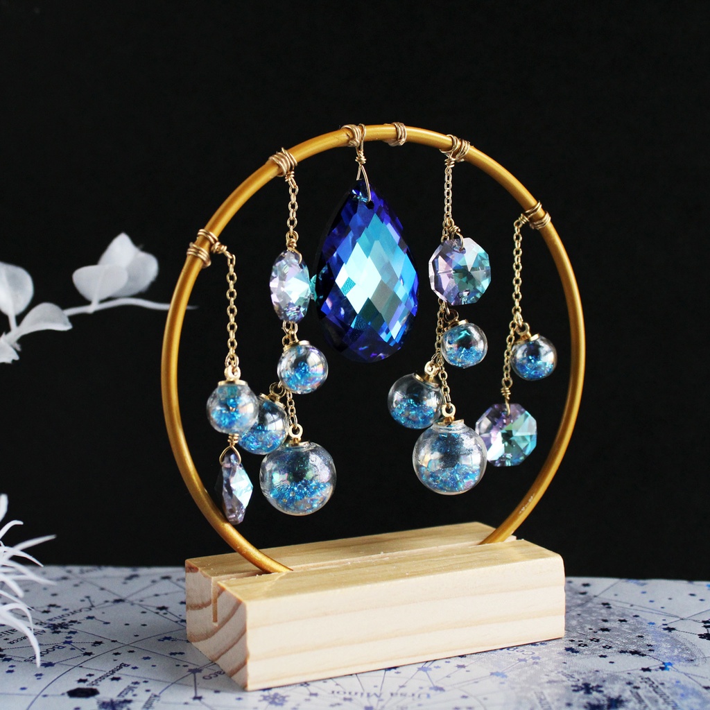 置き型☆星泡のサンキャッチャー (全2色)【高品質クリスタル使用】受注制作