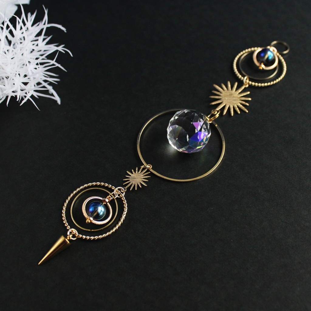 置き型 planet 惑星〜星渡りのサンキャッチャー(高級クリスタル使用)