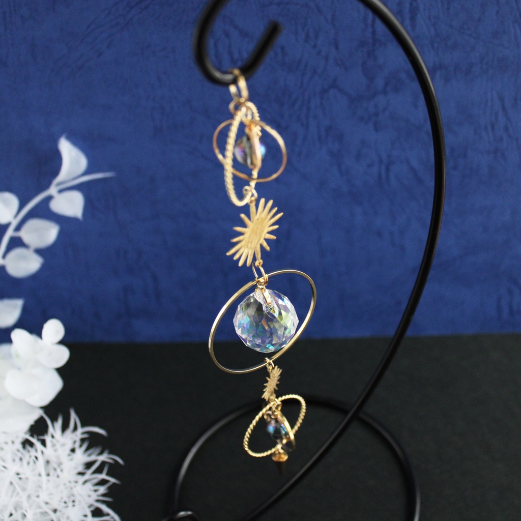 置き型 planet 惑星〜星渡りのサンキャッチャー(高級クリスタル使用)