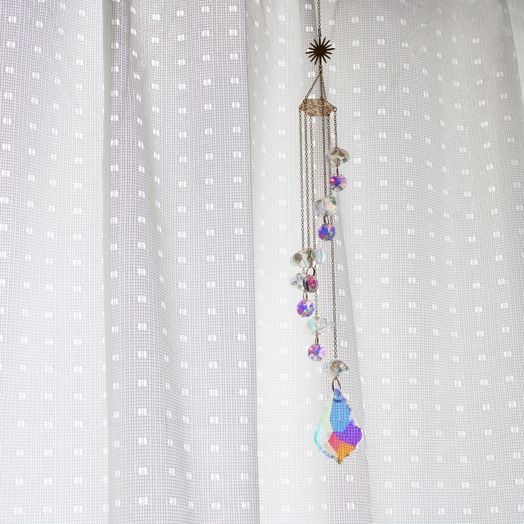 シャンデリア風★Stairway to Heaven ~天使の階段 サンキャッチャー(高品質クリスタル使用)受注制作