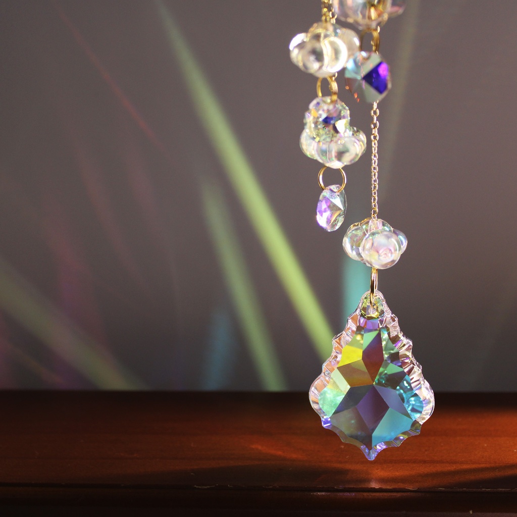 シャンデリア風★Stairway to Heaven ~天使の階段 サンキャッチャー(高品質クリスタル使用)受注制作