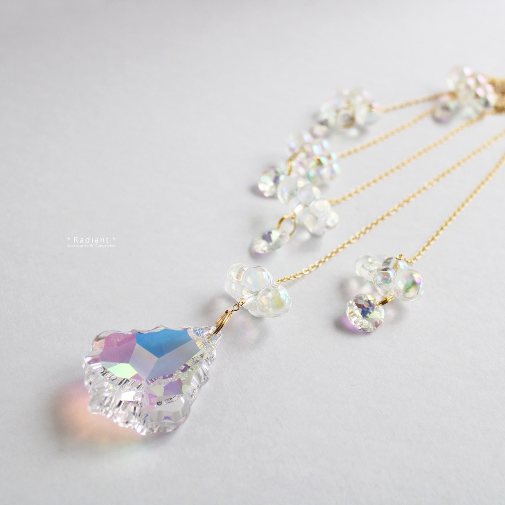 シャンデリア風★Stairway to Heaven ~天使の階段 サンキャッチャー(高品質クリスタル使用)受注制作