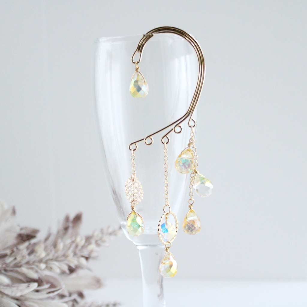 色が変わる☆妖精の軌跡イヤーフック(全3色) 痛くない 落ちない 雫 高品質