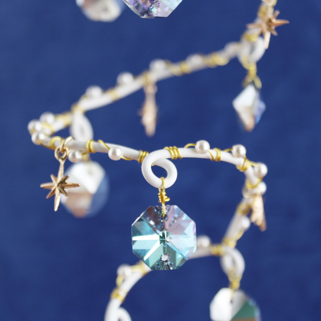 螺旋 ~星環のサンキャッチャー(全2色)(高品質クリスタル使用・受注制作)