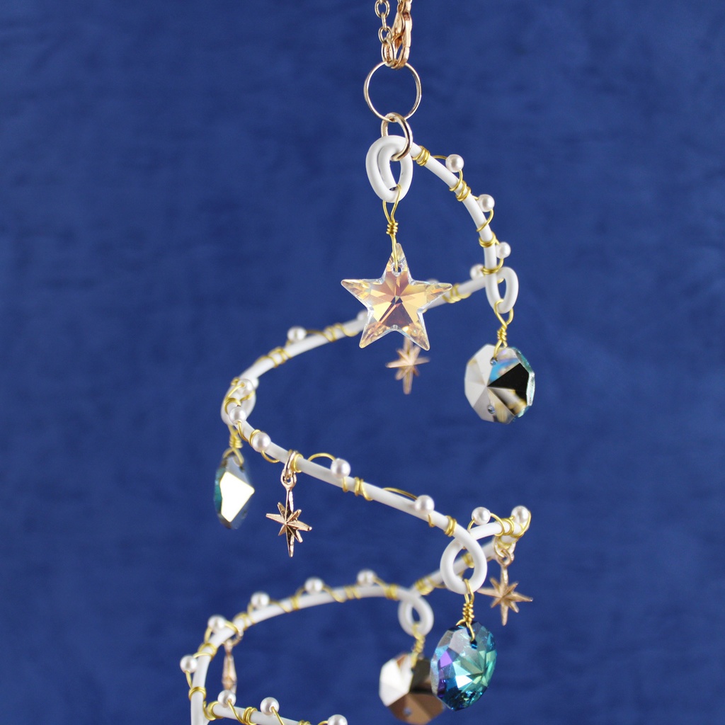 螺旋 ~星環のサンキャッチャー(全2色)(高品質クリスタル使用・受注制作)