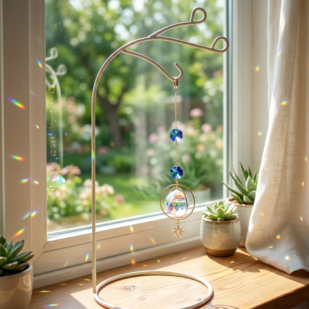 小さな惑星サンキャッチャー(全3色)飾りやすいミニサイズ |虹 窓辺インテリア 天体 宇宙