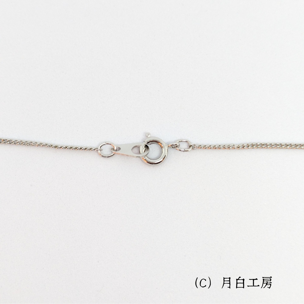 NO.95 クリスタルパール【ラベンダー】1粒ネックレス