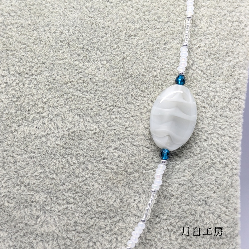 NO.143 【数量限定】チェコビーズ ビーズボール ロングネックレス 約60cm アジャスター付